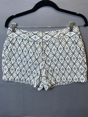 Loft Textured Geometric Print Shorts Size 2